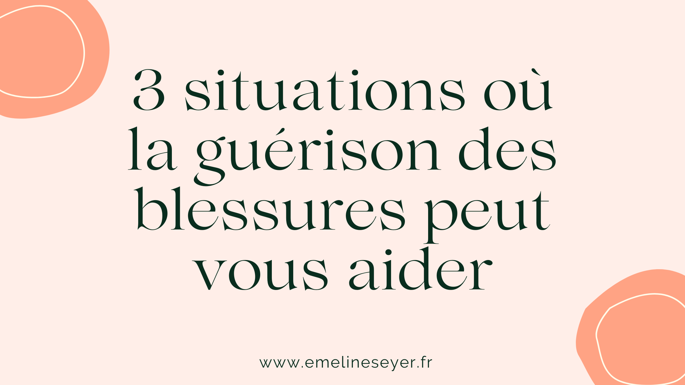 You are currently viewing 3 situations où la guérison des blessures peut vous aider